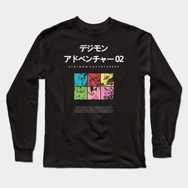 Digimon Adventure 02 Long Sleeve T-Shirt by Artmateur Official